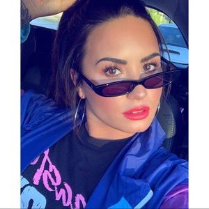 MELT Black Rectangle Sunglasses